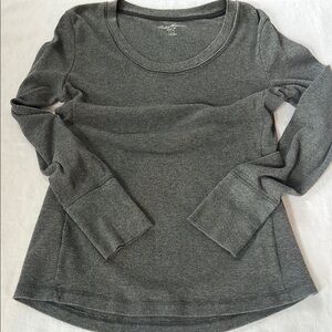 Eddie Bauer Charcoal Waffle Knit Shirt